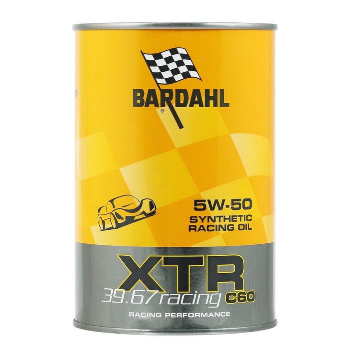 Масло моторное Bardahl 5W-50 XTR C60 RACING 39.67 306039, специальное, синтетика, 1 л - Фото 1