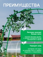 Шпалера, 130×34×1 см, металл, зелёная, «Буби» - Фото 4