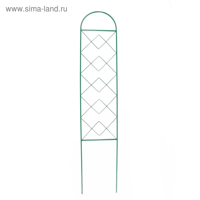 Шпалера, 130 × 34 × 1 см, металл, зелёная, «Квадрат» - Фото 1