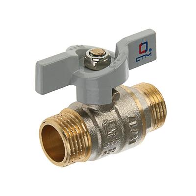 Кран шаровой «СТМ» Стандарт, PN40, наружная/наружная резьба 1/2", бабочка