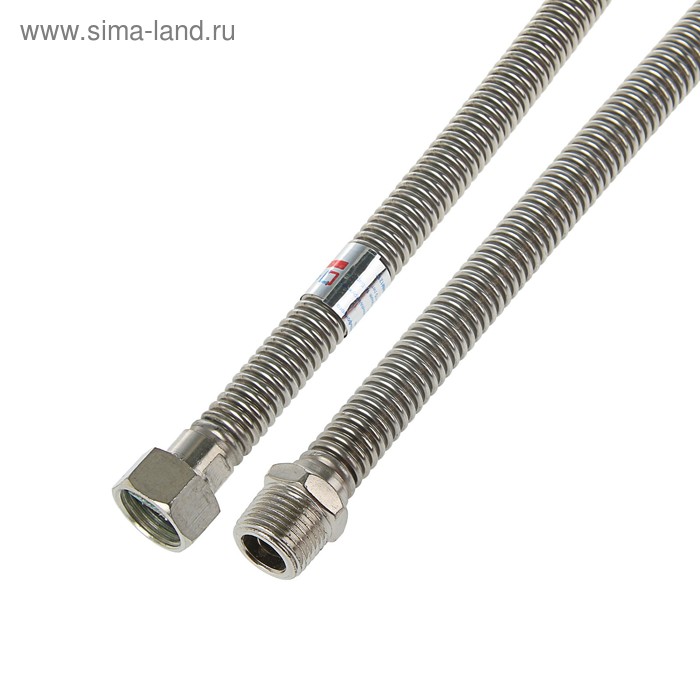 Подводка для газа сильфонная "СТМ" ГАЗ, внутренняя/наружная резьба 1/2", 120 см - Фото 1