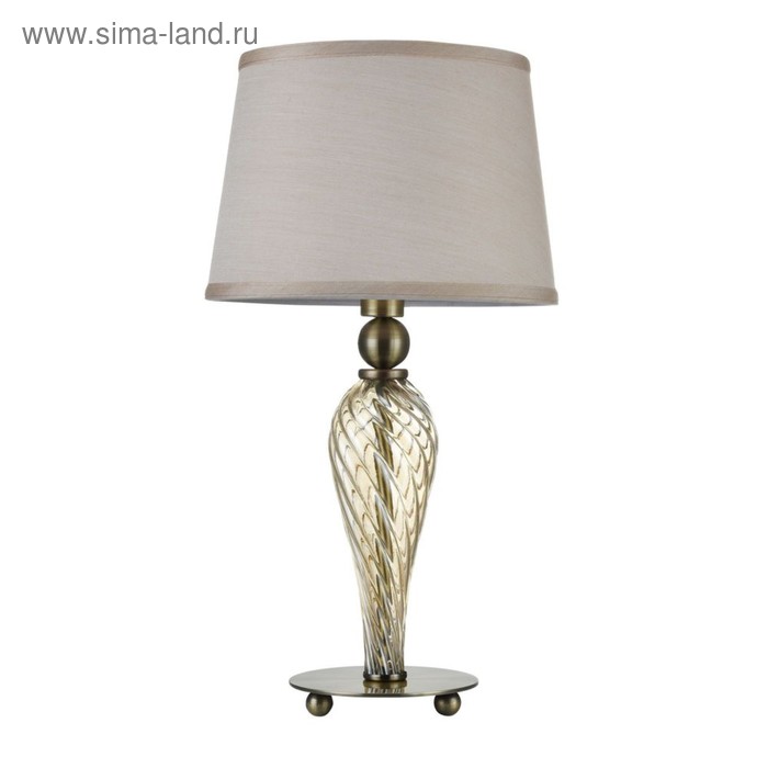 Настольная лампа Murano 1x40Вт E14, бронза 26x26x48 см - Фото 1