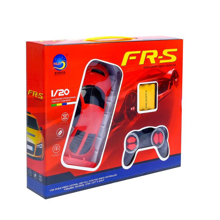 Машина радиоуправляемая «Купе», работает от аккумулятора, 1:20, цвет красный 43519