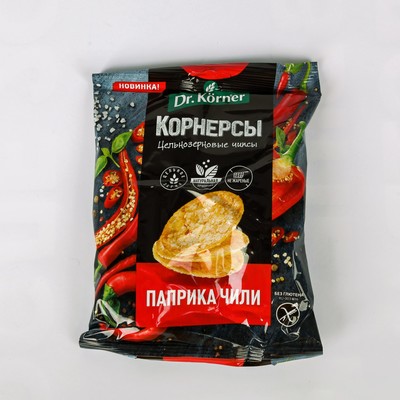 Чипсы цельнозерновые «Корнерсы», с паприкой и чили, 50 г