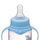 Бутылочка для кормления «Морское приключение», классическое горло, с ручками, 250 мл., от 0 мес., цвет голубой - Фото 7