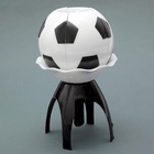 Свеча для торта музыкальная «Мяч», бело-чёрная - Фото 9