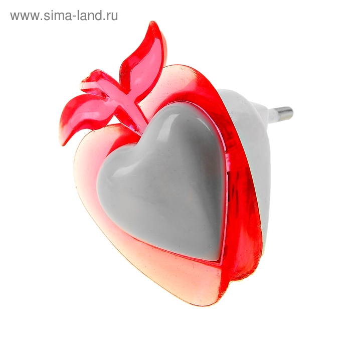 Ночник "Сердце в яблоке", 7х5,5х5 см - Фото 1