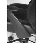 Кресло офисное "Директ Люкс", чёрная экокожа, чёрная сетка - Фото 9