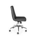 Кресло офисное "Нео", чёрный полиуретан - Фото 4