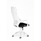 Кресло офисное "Поло", белый пластик, чёрная ткань, белая строчка - Фото 5