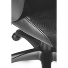Кресло офисное "Реноме", чёрный пластик, чёрная ткань, чёрно-серая полоска - Фото 13