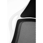 Кресло игровое "Спринт", белый пластик, чёрная ткань, чёрная сетка - Фото 10