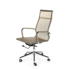 Кресло офисное "Хельмут",сталь/хром, бронзовая сетка - Фото 3