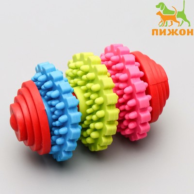 Игрушка литая «Шестеренки» (з вращающихся кольца), TPR, 7.5 см