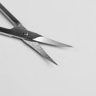 Ножницы маникюрные, загнутые, 9,5 см, на блистере, цвет серебристый, В-128-S-SH - Фото 2