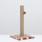 Когтеточка «Столбик», 54×30×30 см, на подставке, джут, цвет МИКС - Фото 2