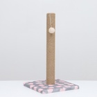 Когтеточка «Столбик», 54×30×30 см, на подставке, джут, цвет МИКС - Фото 3