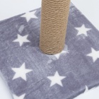 Когтеточка «Столбик», 54×30×30 см, на подставке, джут, цвет МИКС - Фото 6