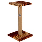 Когтеточка «Столбик», 30×30×56 см, с площадкой и игрушкой, джут, МИКС - Фото 2