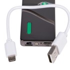 Зажигалка электронная, USB с индикатором, спираль, стальная, 7.5 х 12 см - Фото 3