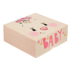 Коробка складная «Baby зайчик», 25 × 25 × 10 см - Фото 1