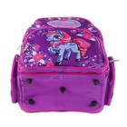 Рюкзак каркасный BagFashion 36 х 34 х 17 см, для девочки, «Пони», фиолетовый - Фото 4