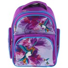 Рюкзак каркасный BagFashion 36 х 34 х 17 см, для девочки, «Колибри», фиолетовый - Фото 1