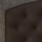 Кровать «Пальмира» без ПМ, 140×200 см, экокожа, цвет горький шоколад - Фото 5