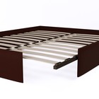 Кровать «Пальмира» без ПМ, 140×200 см, экокожа, цвет горький шоколад - Фото 6