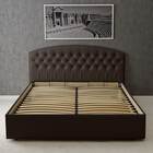 Кровать «Пальмира» с ПМ, 140×200 см, экокожа, цвет горький шоколад - Фото 4