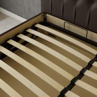 Кровать «Пальмира» с ПМ, 140×200 см, экокожа, цвет горький шоколад - Фото 6