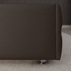 Кровать «Купол тысячелетия» с ПМ, 140×200 см, экокожа, цвет горький шоколад - Фото 8