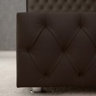 Кровать двуспальная «Купол тысячелетия», с мягким изголовьем,1600×2000 мм, экокожа, цвет горький шоколад - Фото 7