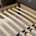 Кровать «Монблан» без ПМ, 140×200 см, экокожа, цвет горький шоколад - Фото 4