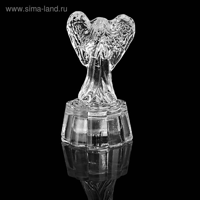 Сувенир стекло "Ангел в молитве" свет 7,5х4х4 см - Фото 1