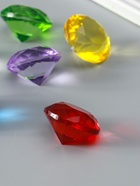 Набор фигурок стекло «Бриллианты», 6 шт., d=4 см, в коробке, 17×12×4 см - Фото 2