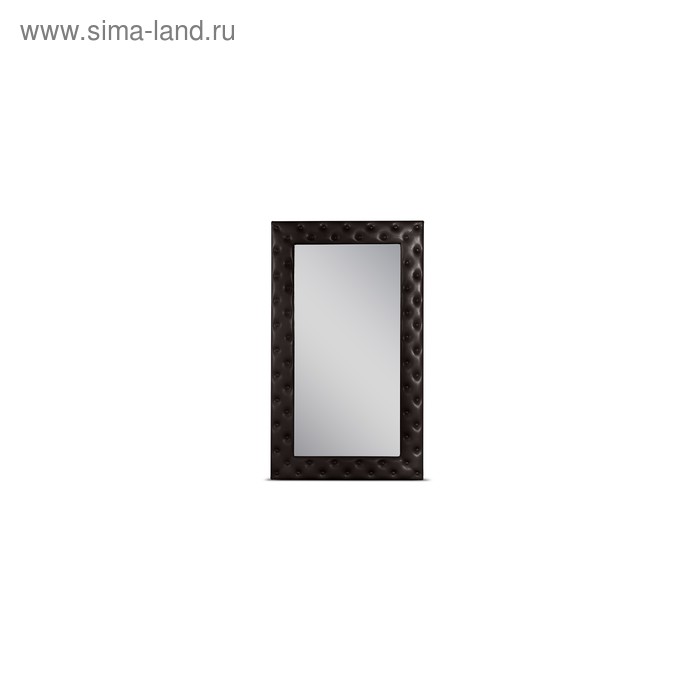 Зеркало «Рондель», большое, 1005 × 1705 мм, экокожа, цвет пралине