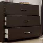 Комод «Алеро», 1010×375×765 мм, 3 ящика, экокожа, цвет горький шоколад - Фото 2