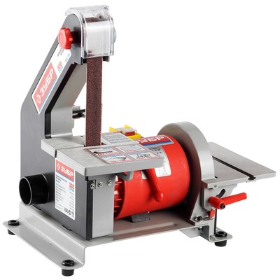 Станок шлифовальный «ЗУБР» ЗШС-330, 330 Вт, лента 762×25 мм, диск 125 мм, 2950 об/мин