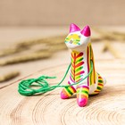 Филимоновская игрушка - свисток «Котик» - Фото 3