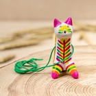 Филимоновская игрушка - свисток «Котик» - Фото 4