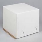 Кондитерская упаковка, белая, 24 х 24 х 20 см - фото 300674358