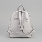 Рюкзак молодёжный, отдел на молнии, 4 наружных кармана, цвет серебристый - Фото 3
