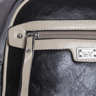 Рюкзак молодёжный, отдел на молнии, 2 наружных кармана, цвет чёрный - Фото 3