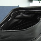 Сумка женская, отдел на молнии, наружный карман, длинный ремень, цвет чёрный - Фото 3