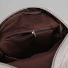 Рюкзак молодёжный, отдел на молнии, 4 наружных кармана, цвет светло-серый - Фото 5