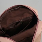 Рюкзак молодёжный, отдел на молнии, 4 наружных кармана, цвет персиковый - Фото 5