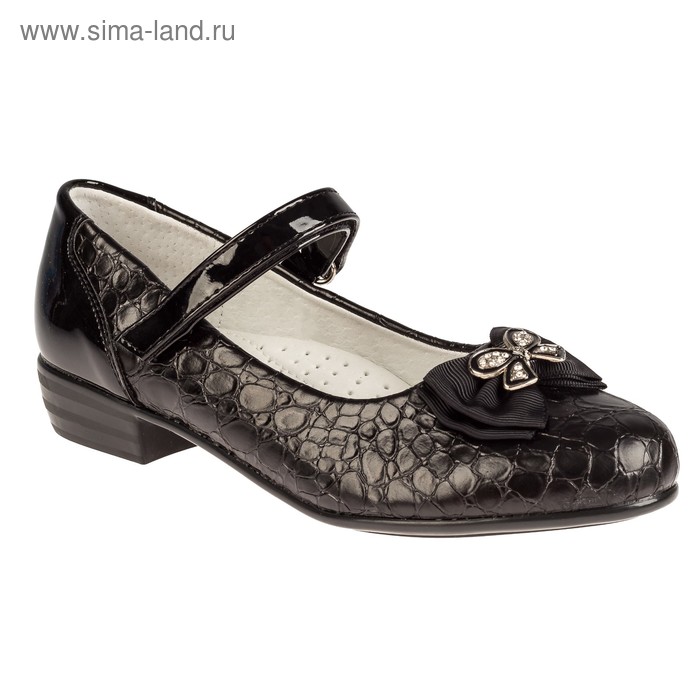 Туфли для девочек арт. SC-21449 (чёрный) (р. 36) - Фото 1