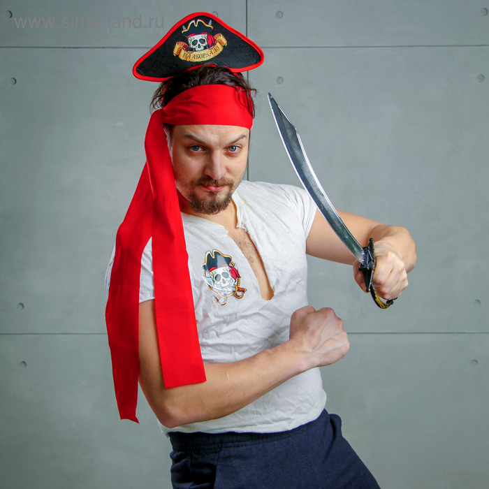 Карнавальный костюм «Меткий Джек», ободок-шляпа, термопринт, пояс, меч - Фото 1