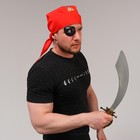 Карнавальный набор взрослый «Настоящий пират»: клипса, наглазник, меч, бандана - Фото 5